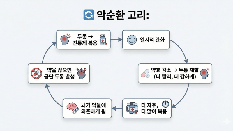 두통약 없이는 못 산다고요? 약물과용 두통의 경고